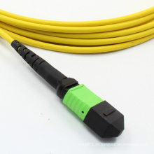 MTP / MPO Cable de conexión de fibra óptica monomodo de 24 canales